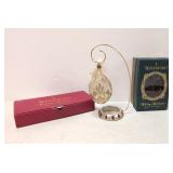 Waterford Christmas Ornament and stand