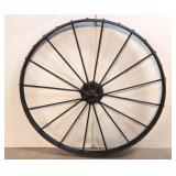 Antique Iron Spoke hay Rake Wheel