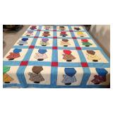 Bonnet Sue appliqued hand made quilt