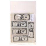 (5) 1935 G Blue Note $1 Silver Certificates