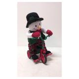 Animated Snowman Riding Tricycle