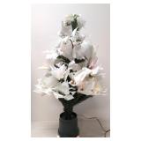 32' Fiber Optic Poinsettia Bush - Original box