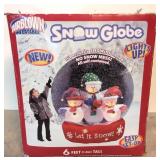 6 ft. self inflatable light up Snow Globe