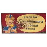 Vintage embossed metal Sunbeam Bread Sign