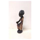 Vintage hand carved Africian wooden figure