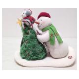 Vintage Hallmark 'Trimming The Tree'  Snowman