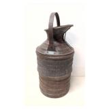 Antique Metal Milk Pale with spout