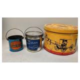 3 Vintage Advertising tins