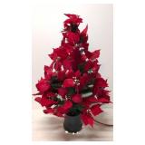 Fiber Optic Red poinsettia bush