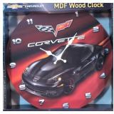 Chevrolet Corvette wood wall clock