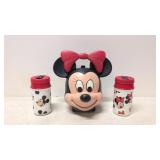 Aladdin Minnie Mouse Lunch Box & 2 Thermoses