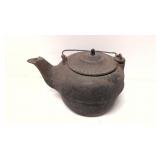 Rare Antique Gibson & Lee Mfg. Cast Iron Kettle