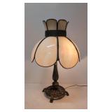 Vintage Slag Glass Table Lamp