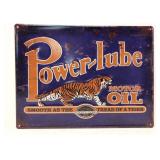 Power - Lube Motor Oil Sign
