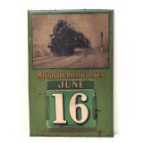 Antique Missouri Pacific RR lines Wall Calendar
