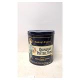Vintage Quinlan's Pretzel Thins Advertising can