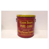 Vintage Ozard Brand Lard Advertising Tin