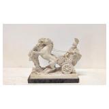 Vintage Roman Gladiator sculpture of soldier