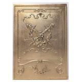 Gold Color Cast Iron Fireplace Cover