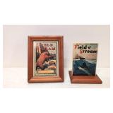 Two Field & Stream Covers on tiles