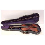 Vintage Violin, Bow and hard case