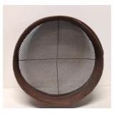 Antique Round Bentwood Sieve