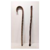 (2) Vintage Walking Sticks