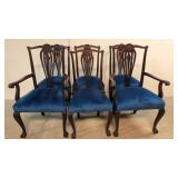 6 Chippendale Dining Chairs