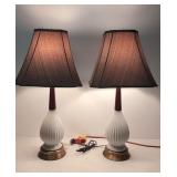 Two Mid Century Modern lamps