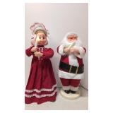 Vintage Animated Mr. & Mrs. Santa clause