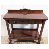 Antique Mahogany Claw Foot Server