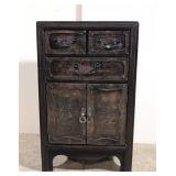 Vintage Embossed Brass Covered Cabinet