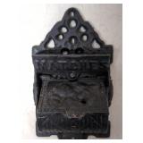 Cast Iron Wall Mount Match Holder