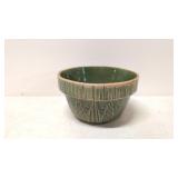 Watt Pottery Green Moon &  Stars mixing bowl