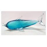 Murano Style Art Glass Dolphin