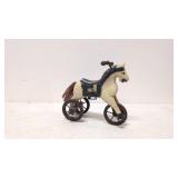Small wooden horse tricycle