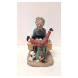 Arnart Grandma Sewing Porcelain Sculpture