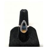 .925 Ring with tiger's Eye  Gemstone