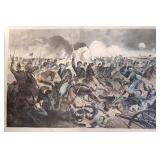 1800s wood engraving of a Calvary Charge