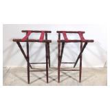 Two Folding luggage stands