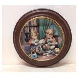 J. J. Hummel 'Budding Scholars' Framed plate