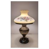 Brass Hurricane Lamp converted to electric