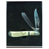 New Marbles Wildlife Scrimshaw 2 black pocket knie