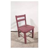 Vintage Red Wooden Child's Chair