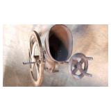 Large Antique Cast Iron Grain Grinder