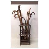 Conroy's of London Walking Stick stand & 12 canes