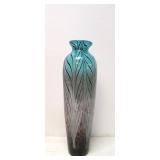 Tall Blown Murano art glass vase