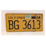 1956 California license plate