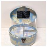 Cosmetic / Jewelry box with tray and mirror