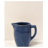 1930s Monmouth Pottery 1 qt. Blue Milk pitcher